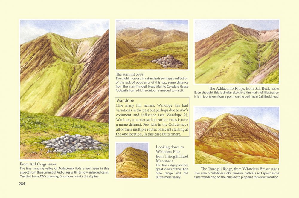 Wandope from the Wainwrights in Colour Book by Andy Beck
