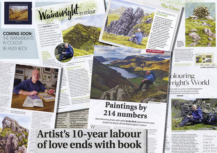 The Wainwrights in Colour press cuttings
