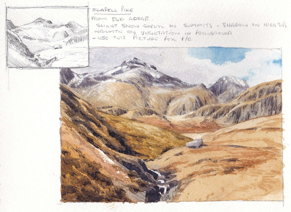 Scafell Pike sketch