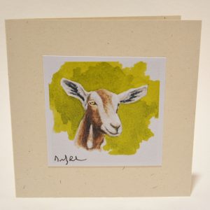 Goat greeting card
