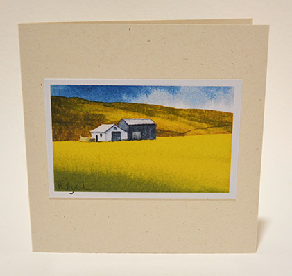 Barns in Buttercups greeting card