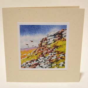 August on the moor greeting card