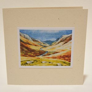 Langstrath valley greeting card