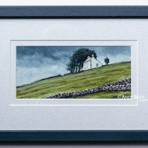 Rain at Hanging Shaw (Teesdale) framed